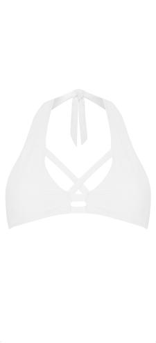 Jet Lag White Bikini Top