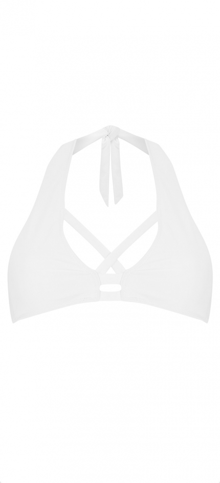 Jet Lag White Bikini Top